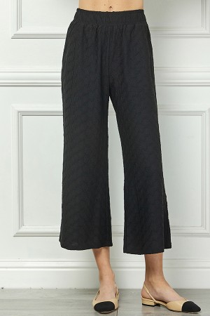 P7220<br/>Textured Cool feeling Cropped Pants